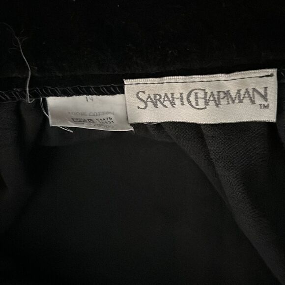 VIntage 90s 100% Cotton Velvet Maxi Skirt - Sarah Chapman - Size 14 - Picture 5 of 7